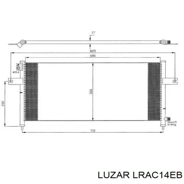 Купити LRAC14EB Luzar Радіатор системи охолодження кондиціонера