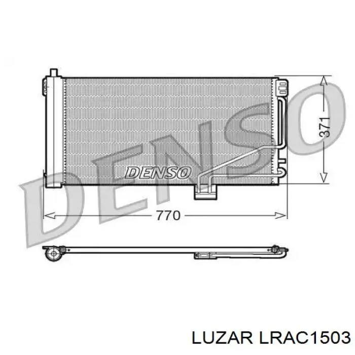 Радіатор кондиціонера LRAC1503 Luzar