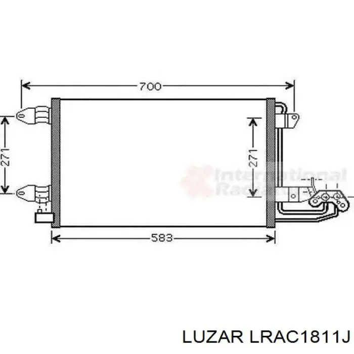 LRAC1811J Luzar радіатор кондиціонера