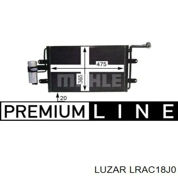 Купити LRAC18J0 Luzar Радіатор системи охолодження кондиціонера