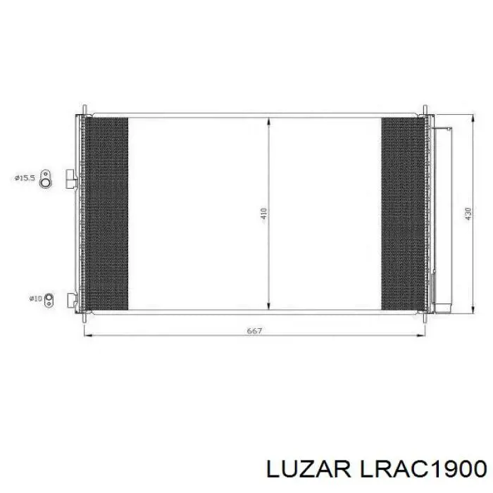 LRAC1900 Luzar радіатор кондиціонера