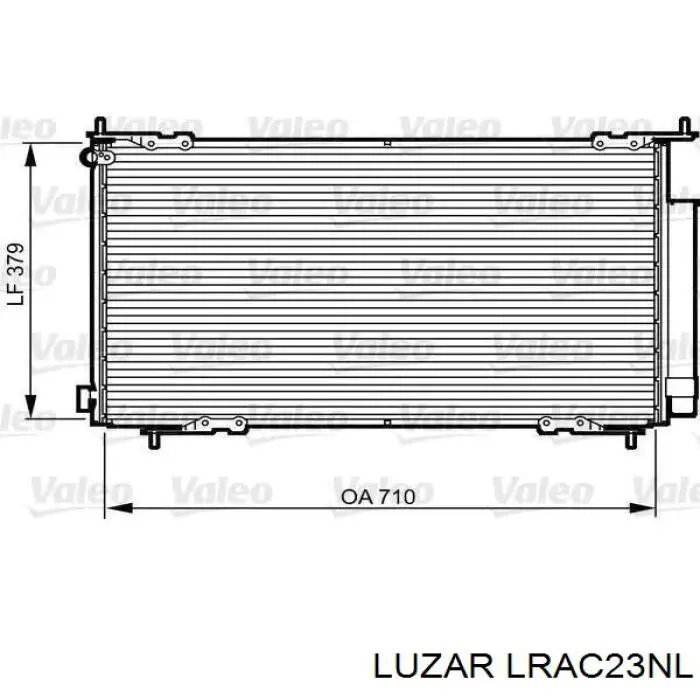 Радіатор кондиціонера LRAC23NL Luzar