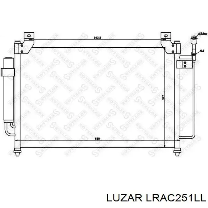 Радіатор кондиціонера LRAC251LL Luzar