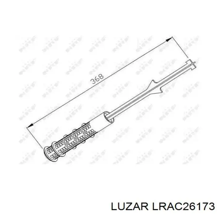 Радіатор кондиціонера LRAC26173 Luzar