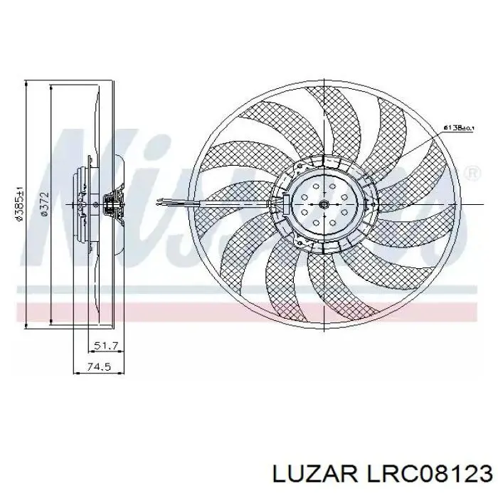 Радіатор основний Luzar LRC08123 ціна, від 110.88 USD