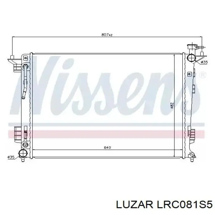 Радіатор основний Luzar LRC081S5 ціна, від 113.18 USD