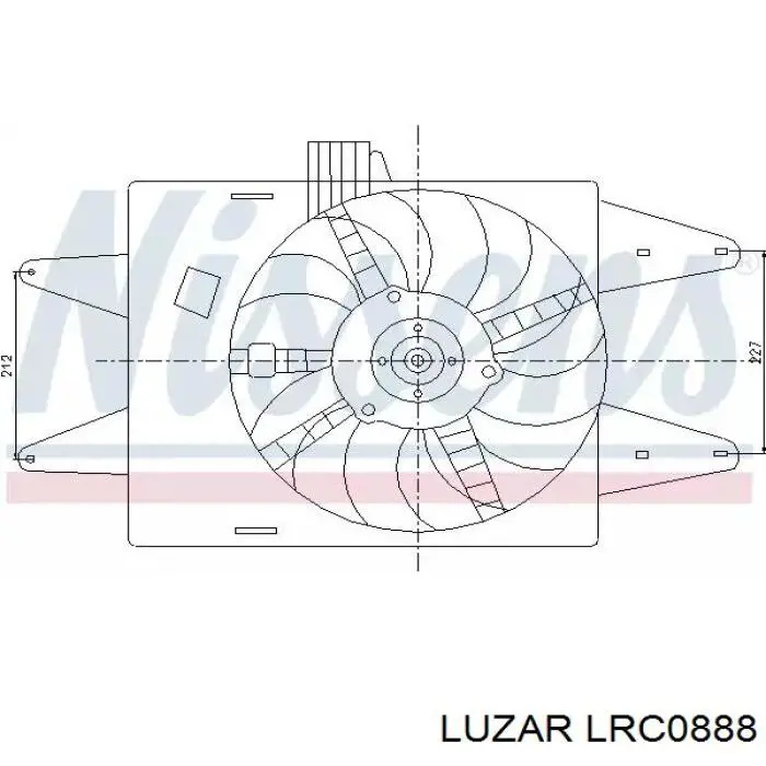 Радіатор LRC0888 Luzar