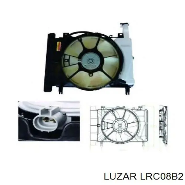 LRC08B2 Luzar Радіатор охолодження двигуна