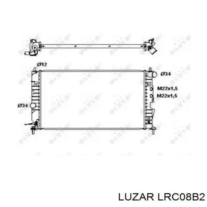 Радіатор основний Luzar LRC08B2 ціна, від 59.47 USD