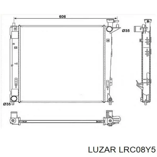 LRC08Y5 Luzar Радіатор охолодження двигуна