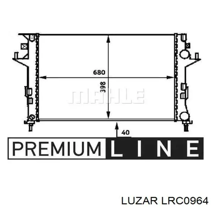 Радіатор LRC0964 Luzar
