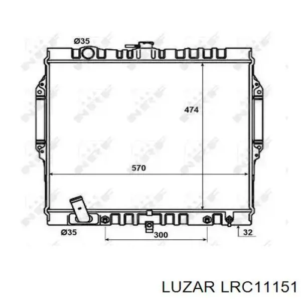 Радіатор основний Luzar LRC11151 ціна, від 77.71 USD