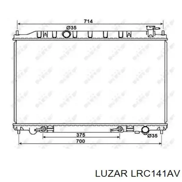 Радіатор основний Luzar LRC141AV ціна, від 117.81 USD