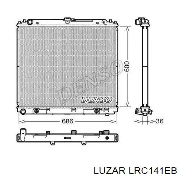 Радіатор основний Luzar LRC141EB ціна, від 152.89 USD