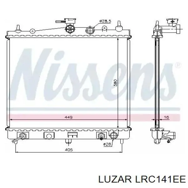 Радіатор LRC141EE Luzar