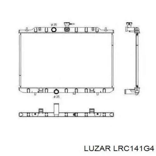 LRC141G4 Luzar Радіатор охолодження двигуна