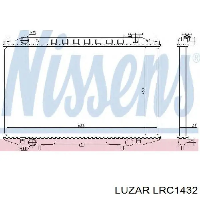 Радіатор LRC1432 Luzar