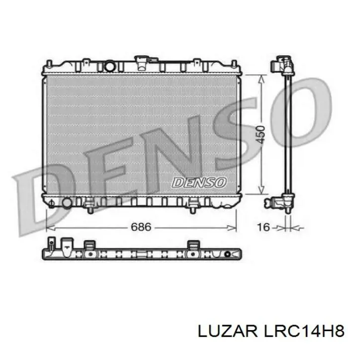 Радіатор LRC14H8 Luzar