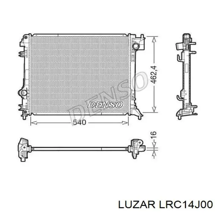 Радіатор охолодження Luzar LRC1401