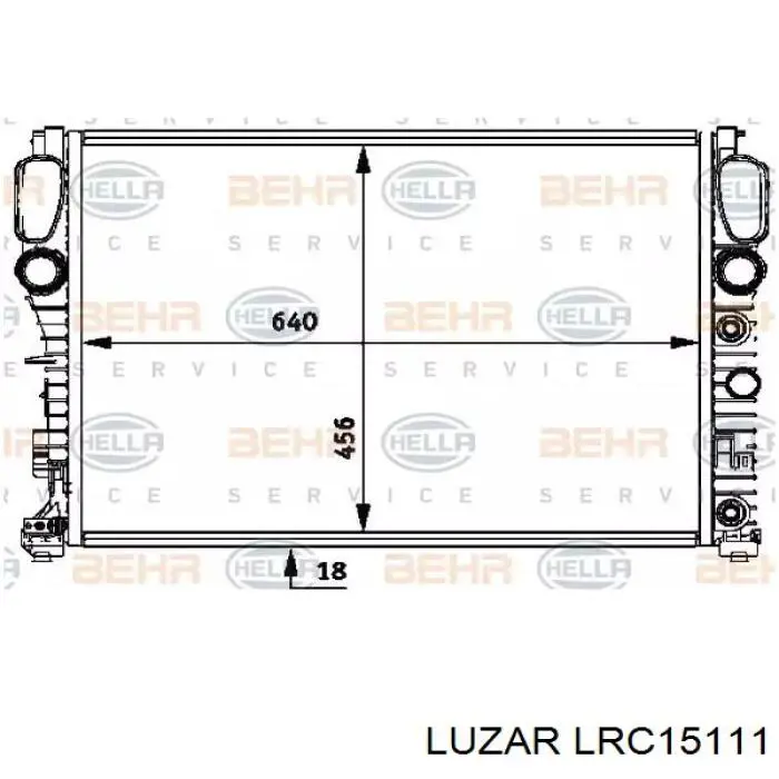 Радіатор основний Luzar LRC15111 ціна, від 90.97 USD