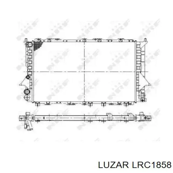 Радіатор основний Luzar LRC1858 ціна, від 119.43 USD