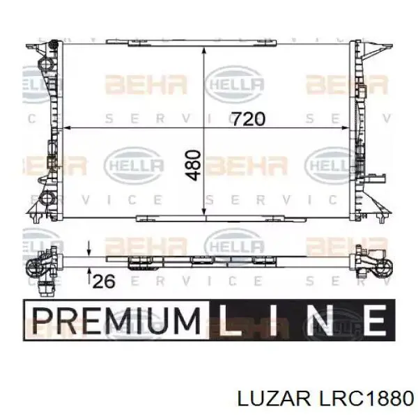 Радіатор основний Luzar LRC1880 ціна, від 89.81 USD