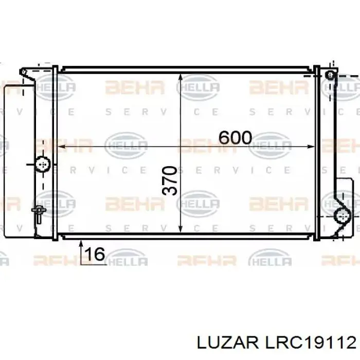Купити LRC19112 Luzar Радіатор двигуна