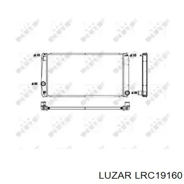 Радіатор основний Luzar LRC19160 ціна, від 75.93 USD