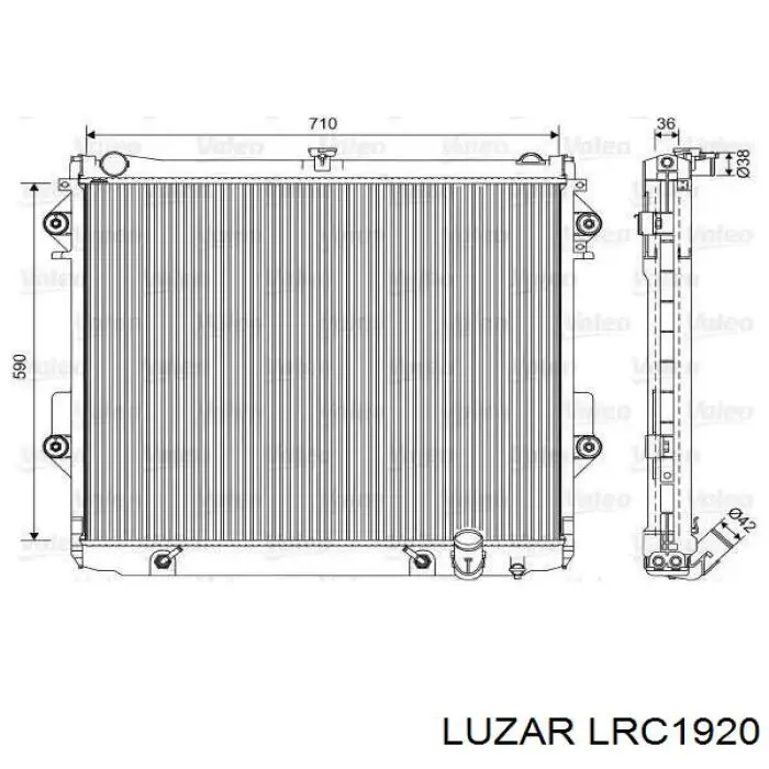 Радіатор основний Luzar LRC1920 ціна, від 237.32 USD