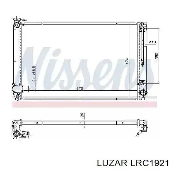 Радіатор LRC1921 Luzar