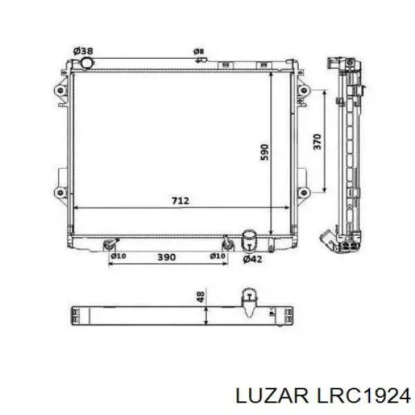 Радіатор основний Luzar LRC1924 ціна, від 287.53 USD