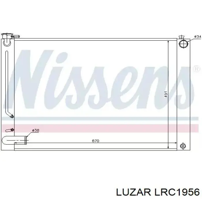 Радіатор LRC1956 Luzar