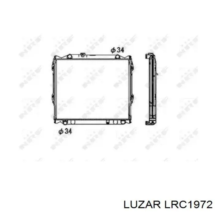 Радіатор основний Luzar LRC1972 ціна, від 111.50 USD