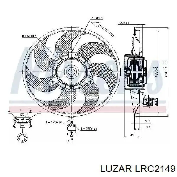 Радіатор основний Luzar LRC2149 ціна, від 50.75 USD