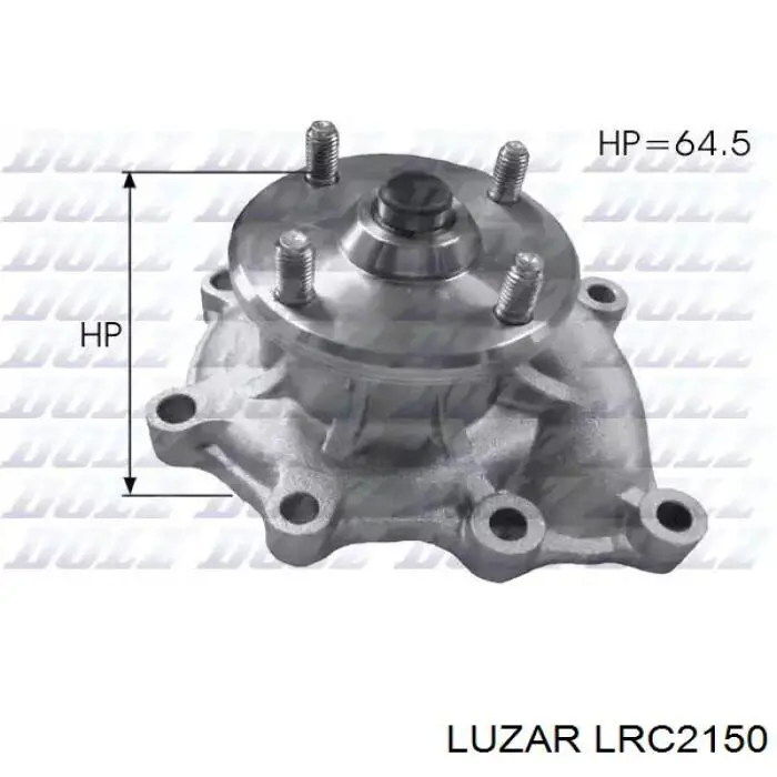 LRC2150 Luzar Радіатор охолодження двигуна
