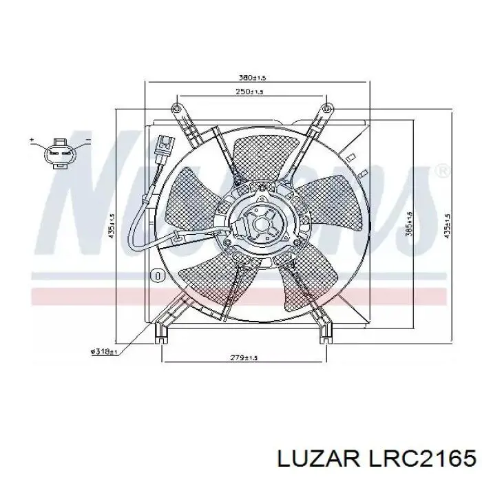 Купити LRC2165 Luzar Радіатор двигуна