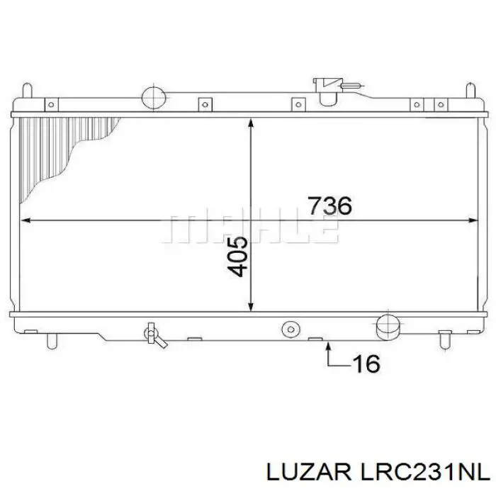 Радіатор LRC231NL Luzar