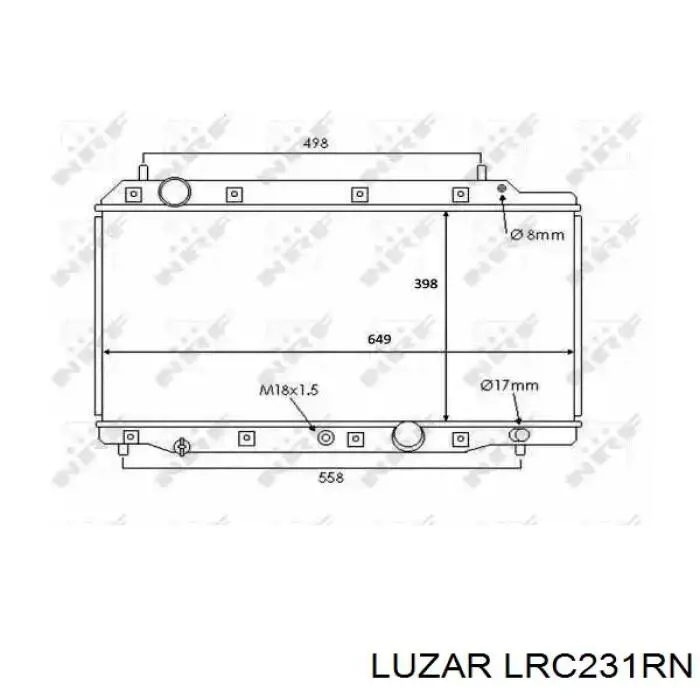 Радіатор LRC231RN Luzar