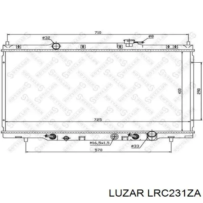 Радіатор LRC231ZA Luzar