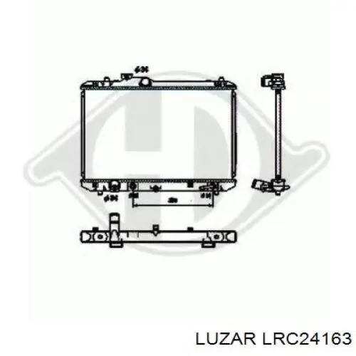 Радіатор LRC24163 Luzar