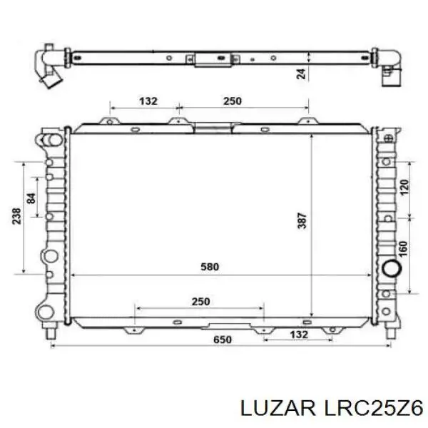 Радіатор LRC25Z6 Luzar