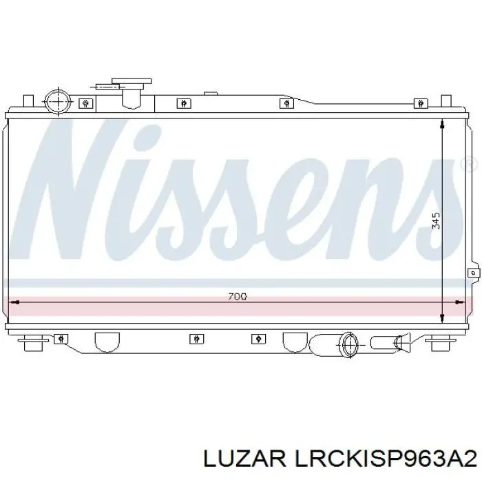 LRCKISP963A2 Luzar Радіатор охолодження двигуна