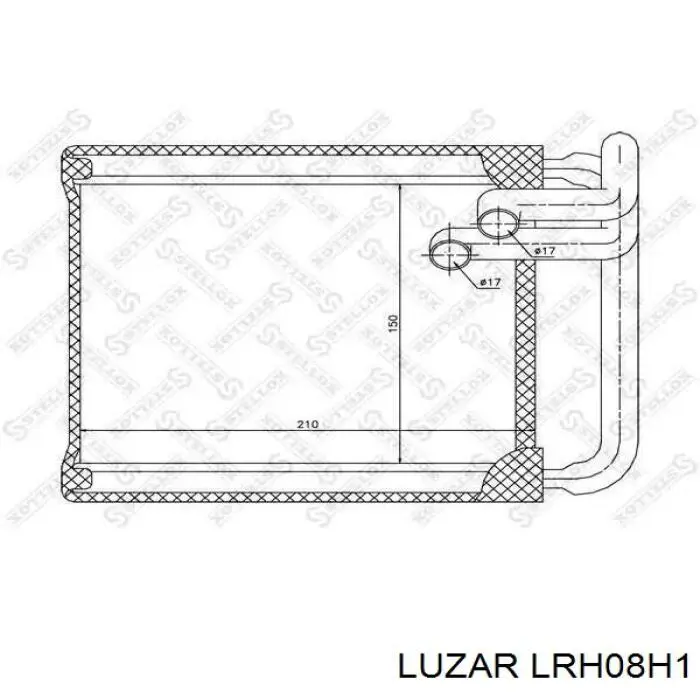 Радіатор пічки (обігрівача) Luzar LRH08H1 ціна, від 19.19 USD