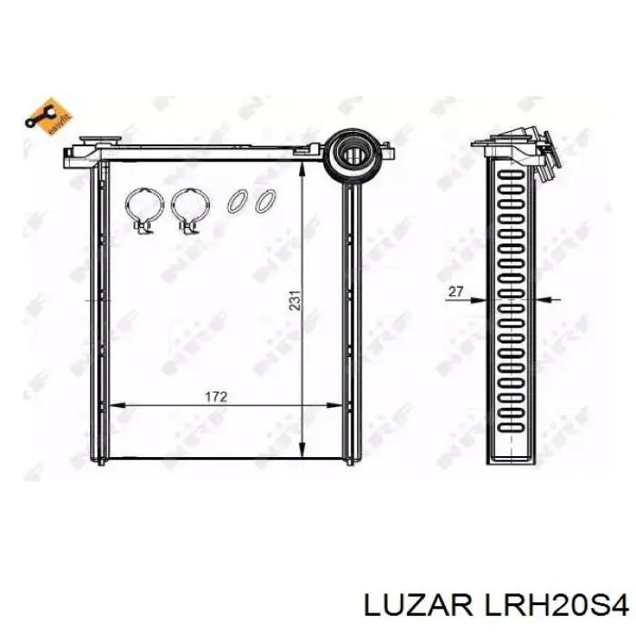 Радіатор обігрівача Sato Tech H21310