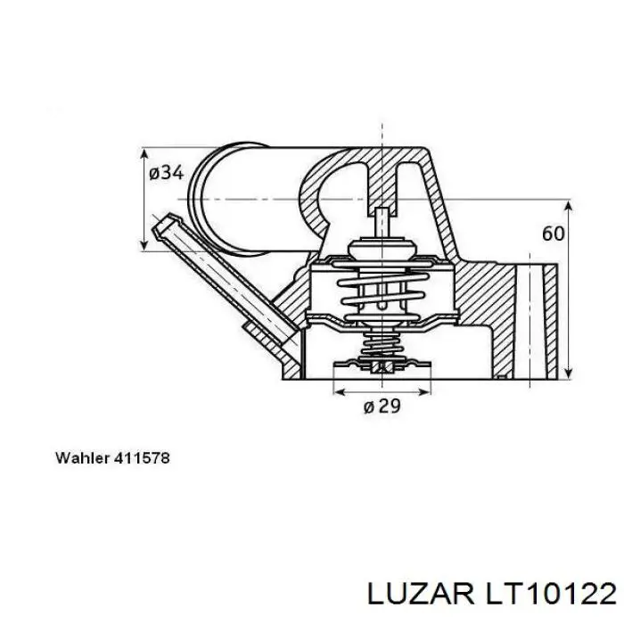 Купити LT10122 Luzar Корпус термостата