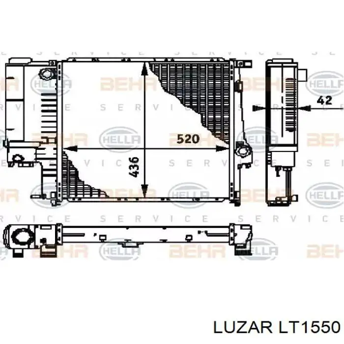 Купити LT1550 Luzar Термостат в корпусі