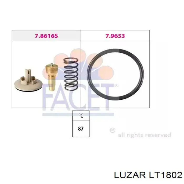 LT1802 Luzar корпус термостата