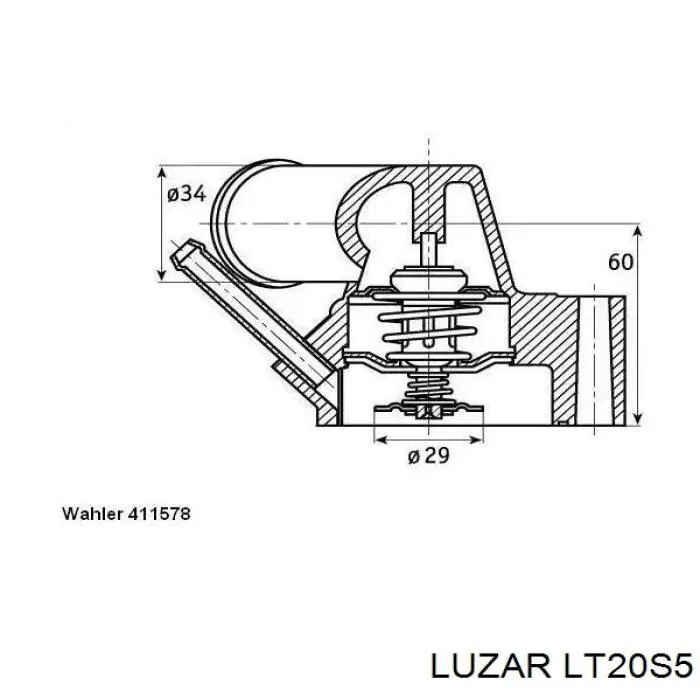 Кожух термостата Luzar LT20S5 ціна, від 17.68 USD