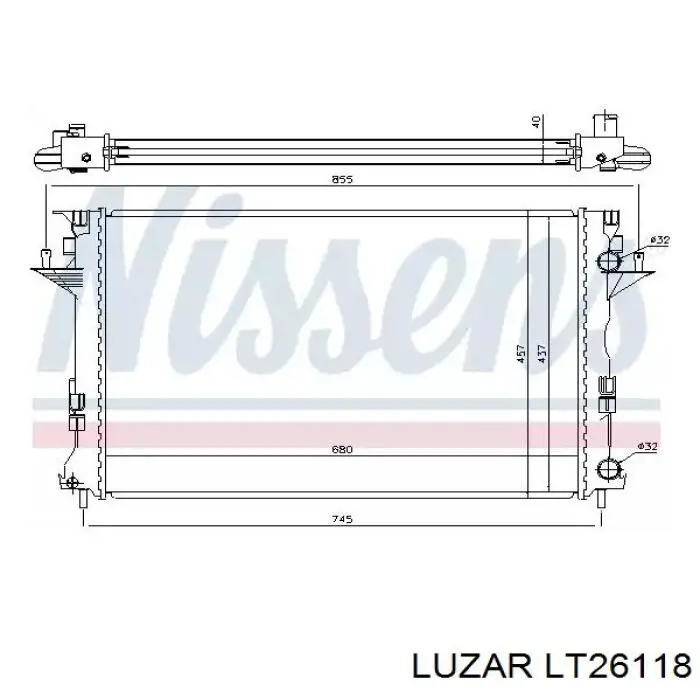 Термостат в зборі Luzar LT26118