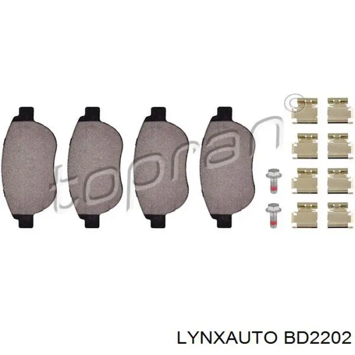 Гальмівні колодки Lynxauto BD2202 ціна, від 17.56 USD